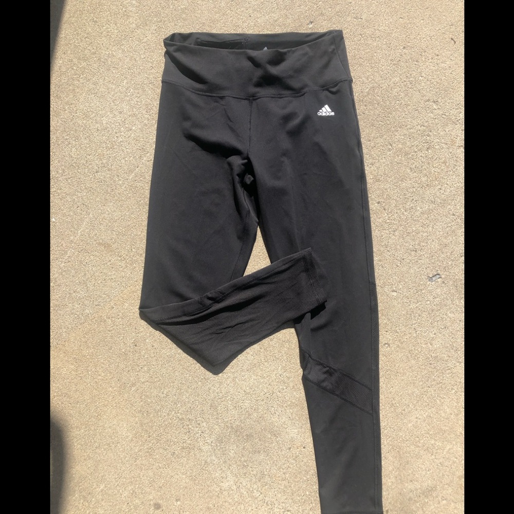 Adidas climalite leggings ankle length black Large